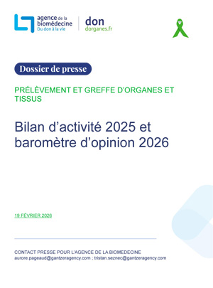 Activité du prélèvement et de la greffe d'organes en 2025